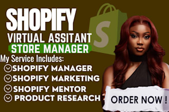 be your shopify virtual assistant expert shopify manager shopify store marketing