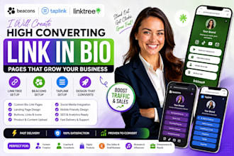 setup linktree beacons taplink link in bio landing page