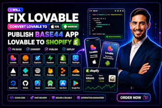fix lovable convert lovable to ios android publish base44 app lovable to shopify