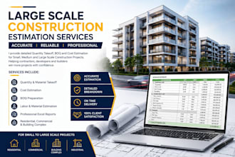 large scale construction estimation