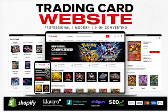 build trading card shopify store collectibles tcg mtg sport card pokemon website