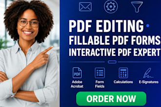 create interactive fillable PDF form, editable form using adobe acrobat pro