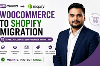 migrate to shopify woocommerce to shopify wix to shopify website migration