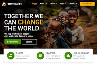 non profit website 501c3 website donation website charity website ngo website ab