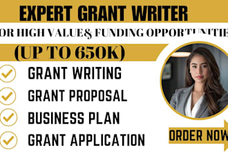 write professional grant proposals and grant applications