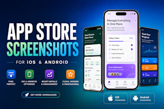 design professional app store screenshots for ios and android