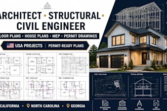 design floor plan, house plan, mep drawing architecture, usa architect, drainage