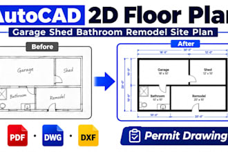 creat garage shed permit drawing bedroom remodel 2d floor plan site plan autocad