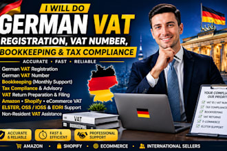 do german vat registration, vat number, bookkeeping and tax compliance