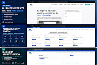 build wintercms custom website or client portal