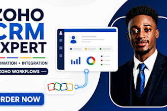 setup zoho crm, workflow implementation, deluge, zoho books zoho one implementat
