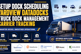 setup dock scheduling yardview datadocks truck dock management carrier tracking