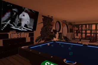 design immersive vrchat world, 3d unity world, vrc metaverse, vr world, vrc map