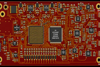 prepare pcb layout and gerber files for manufacturing