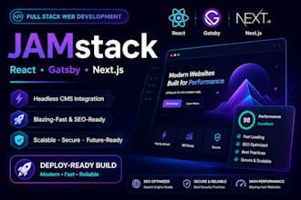 build a jamstack website with react next js and a headliess cms
