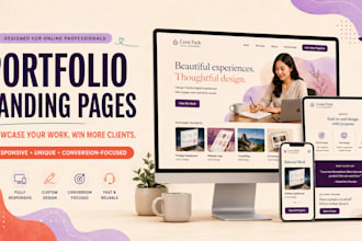 design a modern landing page for your personal brand