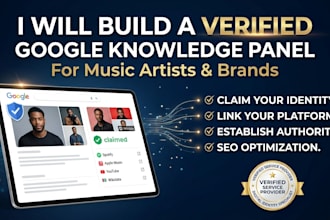 build a verified google knowledge panel for music artists and brands