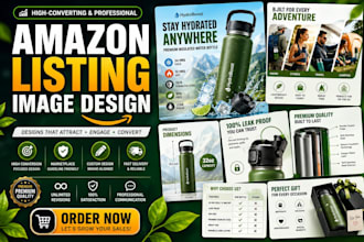 do amazon product listing images, amazon infographic, listing images design
