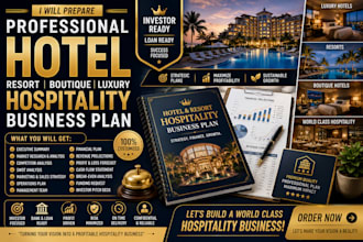 prepare hotel professional resort boutique luxury hospitality business plan