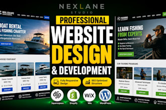 create a yacht rental website, boat fishing rental website with online booking