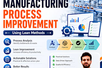 analyze your manufacturing process and create a lean improvement plan
