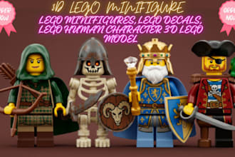 design a custom 3d lego mocs and lego accesorieswith bricklink studio files