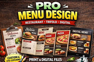 design restaurant food menu design cafe menu design digital menu design