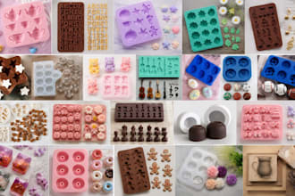 design 3d silicone mold injection mold resin mold cookie chocolate plastic mold