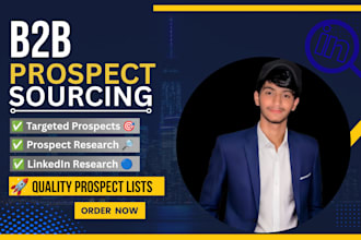 do b2b prospect sourcing, prospect and linkedin research