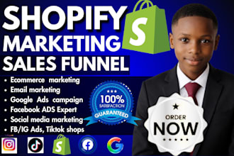 do shopify marketing, boost shopify sales, sales funnel, or meta ads campaign