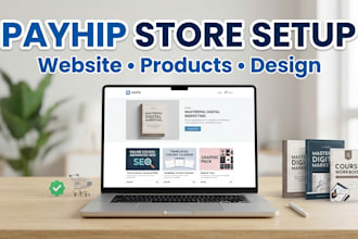 setup payhip store, payhip website and digital product store