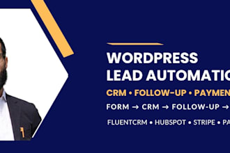 automate wordpress lead generation, CRM and follow up