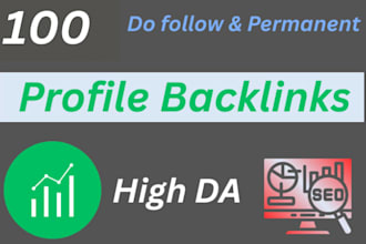 manually 100 do follow profile backlinks