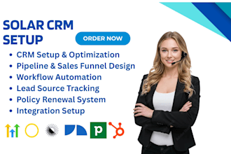 solar CRM setup gohighlevel jobnimbus opensolar aurora solar pipedrive hubspot