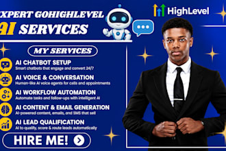 setup gohighlevel ai chatbot voice ai agent and ghl ai automation go high level