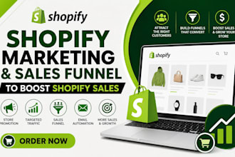 promote shopify store with shopify marketing sales funnel to boost shopify sales