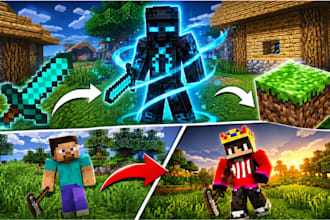create a custom minecraft skin for java and bedrock