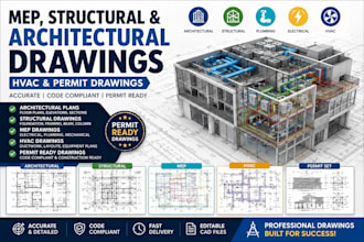do mep drawings, structural, architectural drawings, hvac drawings