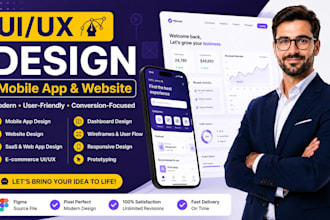 do UI UX design, mobile app or website ui ux design