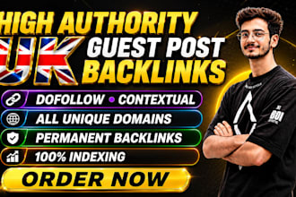 provide UK guest post backlinks high da DR dofollow SEO contextual link building