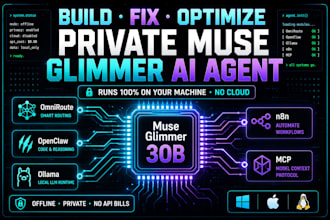 deploy private local ai muse glimmer agent with omniroute openclaw and ollama
