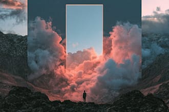 design creative album cover art or music artwork
