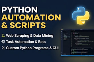 build python scripts for automation and data