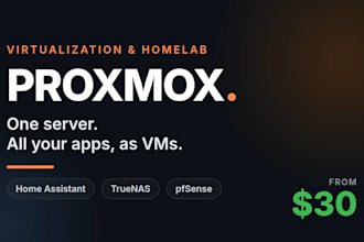 setup proxmox ve home assistant truenas pfsense vms and backups on your server