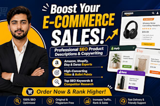 optimize amazon shopify etsy and daraz product descriptions