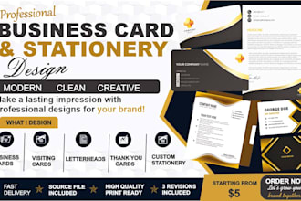 design professional business cards and stationery