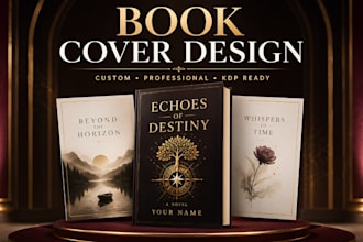 design a professional book cover, KDP ebook cover and paperback cover