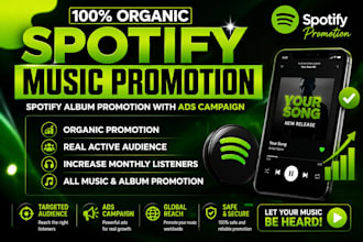 do spotify music promotion, spotify album promotion with ads campaign