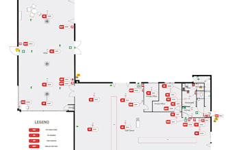 create asset marked floor plan