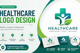 medical heaithcare logo design medical clinic
